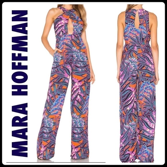 MARA Hoffman Herbarium Cross Front Jumpsuit